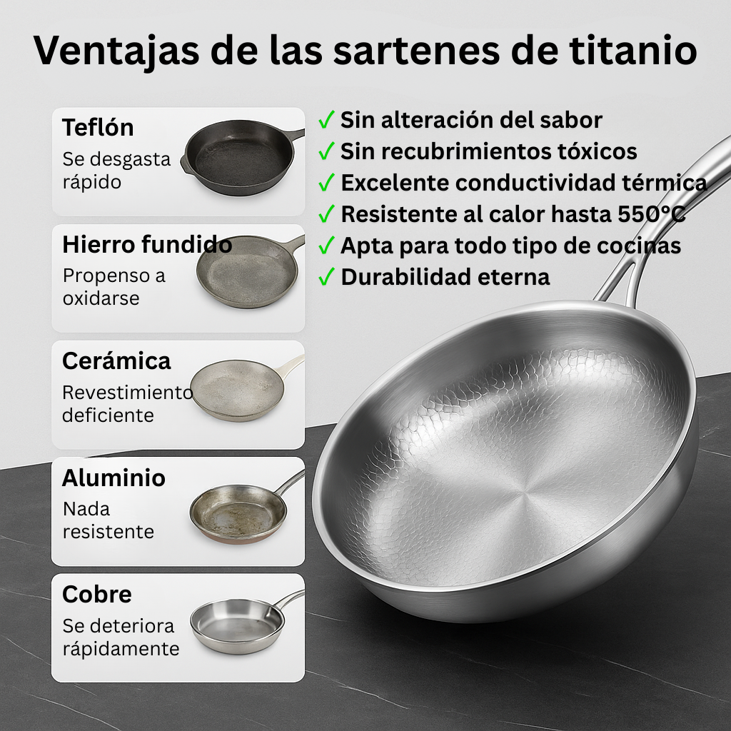 SARTÉN DE TITANIO PREMIUM™